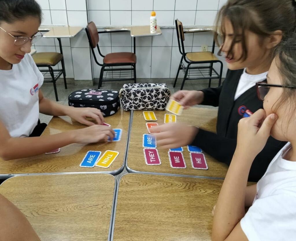 Aula show de Inglês dos alunos do 7º Ano do Ensino Fundamental II