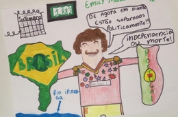 Semana da pátria é celebrada durante as aulas virtuais